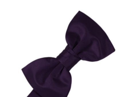 Amethyst Luxury Satin Kids Bow Tie Cheap