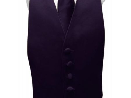 Amethyst Luxury Satin Kids Tuxedo Vest For Discount