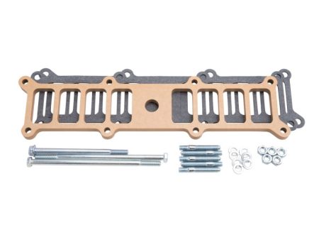 Edelbrock 1 2In Upper Manifold Spacer Kit for Ford Performer RPM II 5 0L Manifold (7123) on Sale