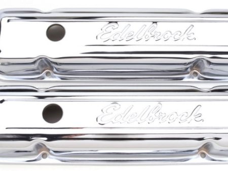 Edelbrock Valve Cover Signature Series Pontiac 1962-1979 301-455 CI V8 Low Chrome Supply