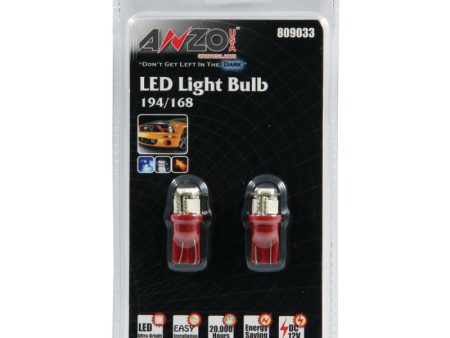 ANZO LED Bulbs Universal 194 168 Red - 4 LEDs Discount