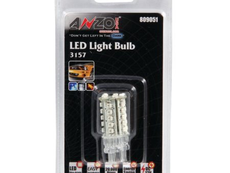 ANZO LED Bulbs Universal 3157 Red - 30 LEDs 2in Tall Online now